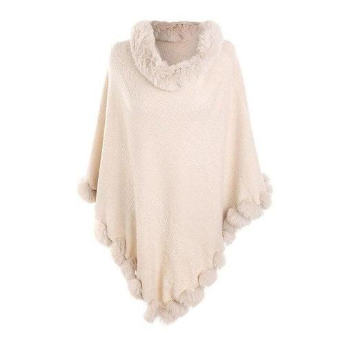 Naisten ruudullinen poncho, kashmir