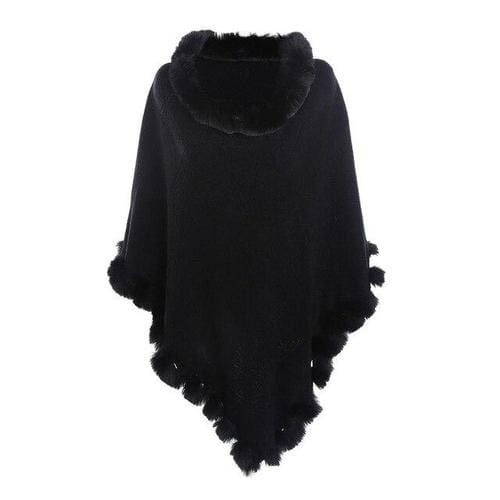 Naisten ruudullinen poncho, kashmir