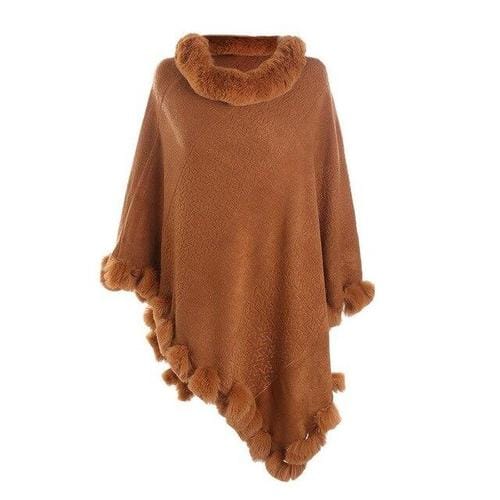 Naisten ruudullinen poncho, kashmir