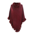 Naisten ruudullinen poncho, kashmir