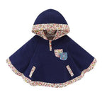 Puuvillainen talviponcho lapsille