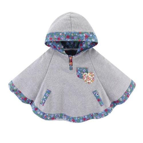 Puuvillainen talviponcho lapsille