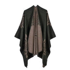 Puuvillainen poncho viitta