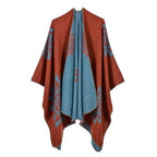 Puuvillainen poncho viitta