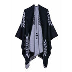 Puuvillainen poncho viitta