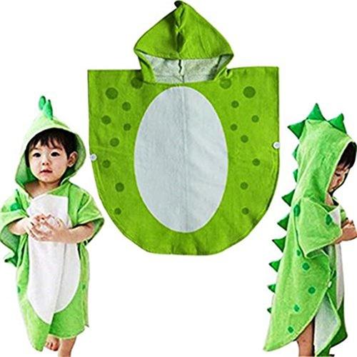 Vauvan kylpyponcho dinosauruskuviolla