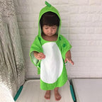 Vauvan kylpyponcho dinosauruskuviolla