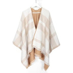 Cashmere naisten poncho V-pääntiellä