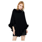 Naisten ruudullinen poncho, kashmir