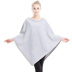 Fleece-takakankainen poncho naisille