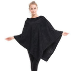 Fleece-takakankainen poncho naisille