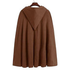 Miesten talviponcho hupulla