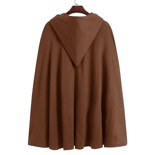 Miesten talviponcho hupulla