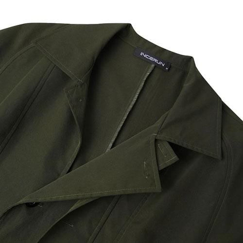 Pitkä miesten poncho napeilla