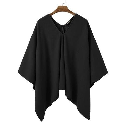 Pitkä, tyylikäs miesten poncho
