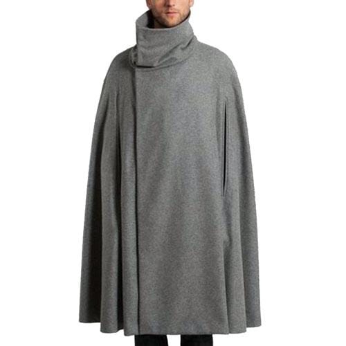Thermo-fleece-poncho miehille