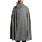 Thermo-fleece-poncho miehille