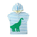 Vauvan kylpyponcho raidoilla