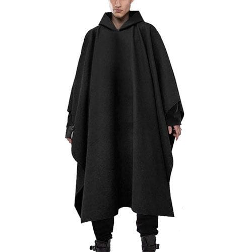 Pitkä urbaani streetwear-poncho