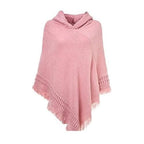 Naisten talviponcho hupulla