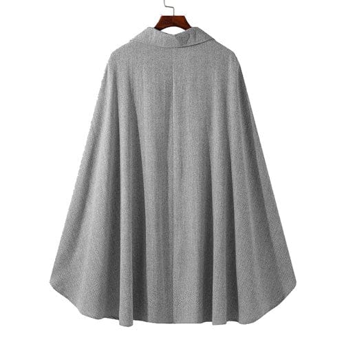 Miesten poncho viitta pitkät hihat
