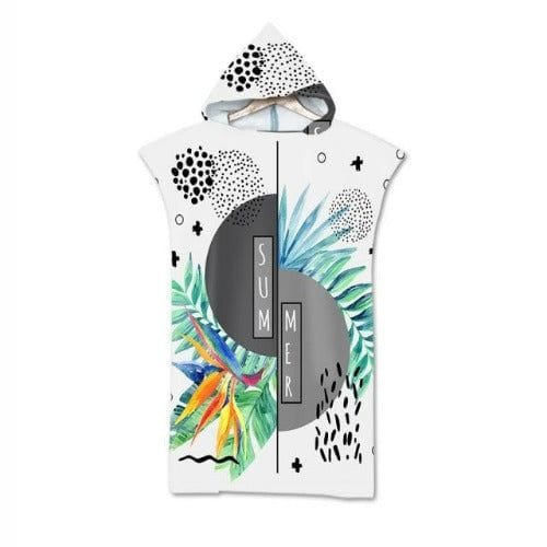 Hupullinen surffausponcho