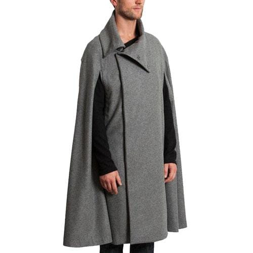 Thermo-fleece-poncho miehille