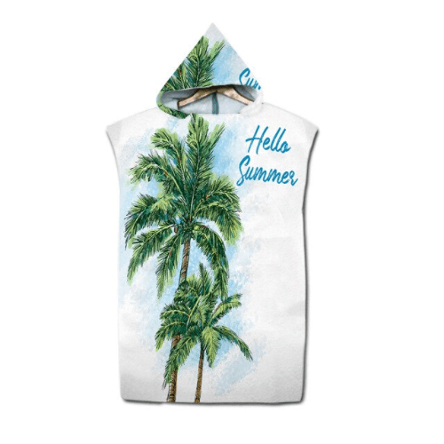 Trooppinen surffiponcho
