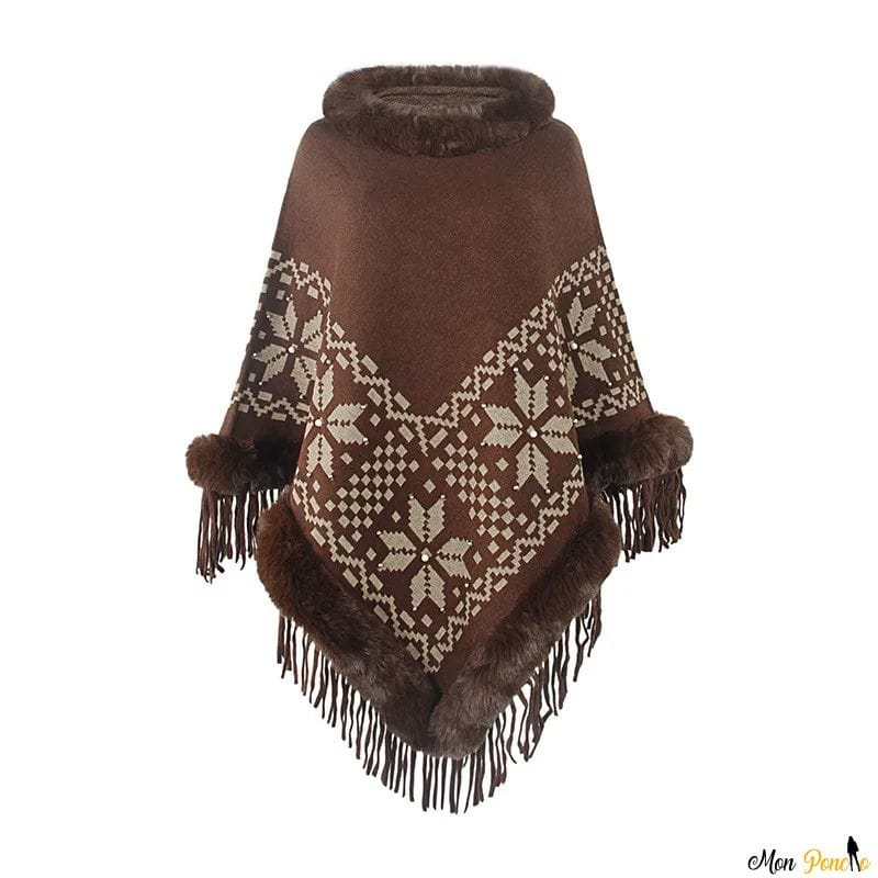 Pooloponcho korkeat kaulukset