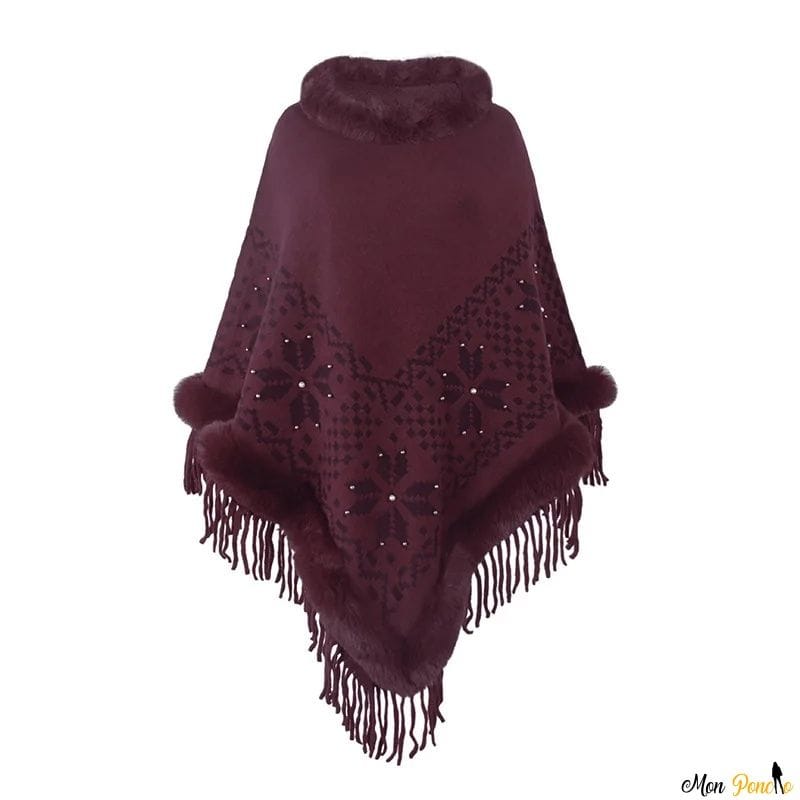 Pooloponcho korkeat kaulukset