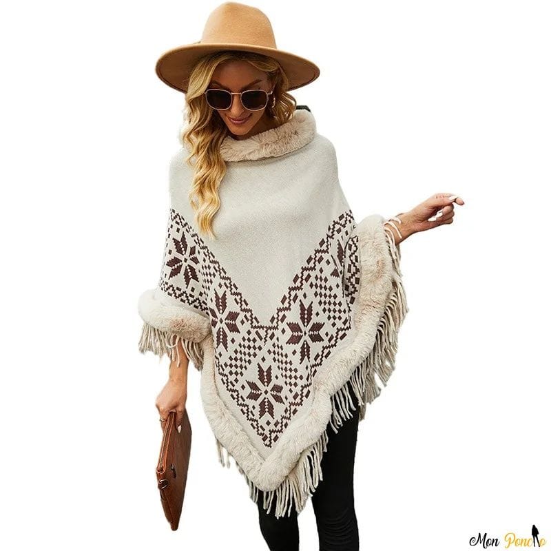Pooloponcho korkeat kaulukset