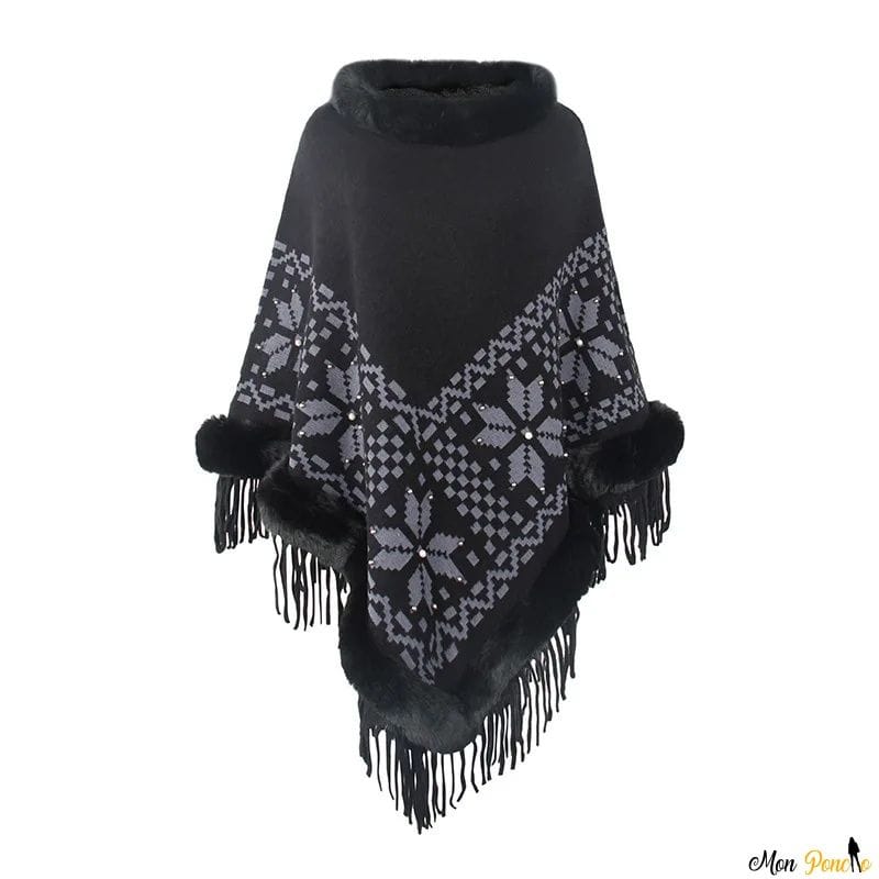 Pooloponcho korkeat kaulukset