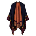 Vintages-tyylinen naisten poncho kashmiria