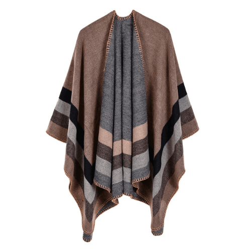 Vintages-tyylinen naisten poncho kashmiria