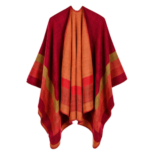Vintages-tyylinen naisten poncho kashmiria
