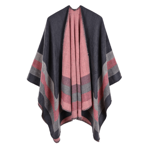 Vintages-tyylinen naisten poncho kashmiria