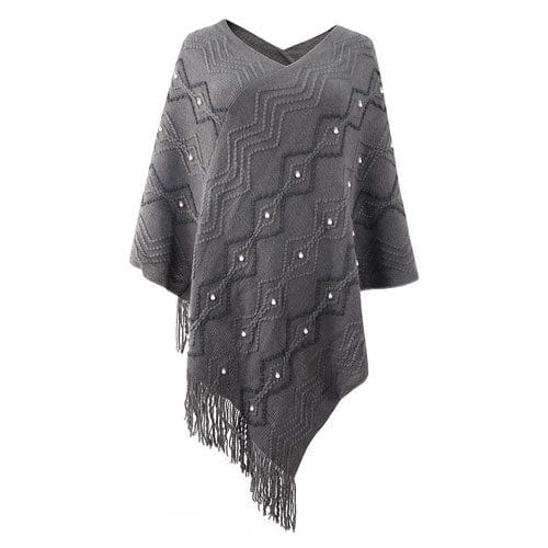 Lämmin naisten poncho