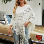 Lämmin naisten poncho