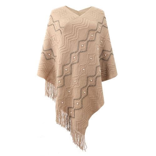 Lämmin naisten poncho