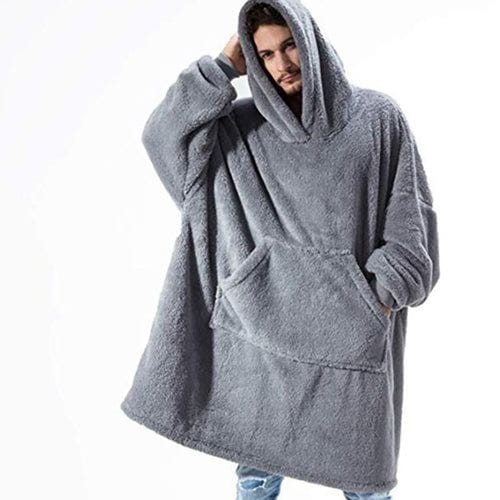 Lämmin ruudullinen poncho