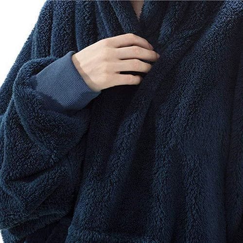 Lämmin ruudullinen poncho