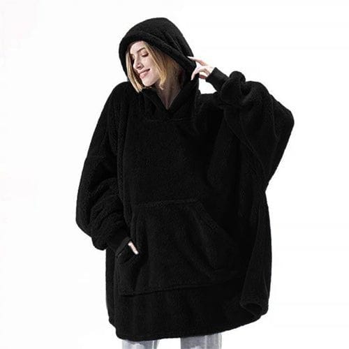 Lämmin ruudullinen poncho