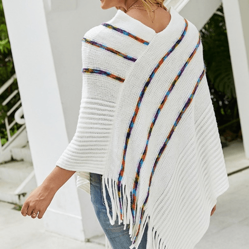 Lämmin poncho viitta