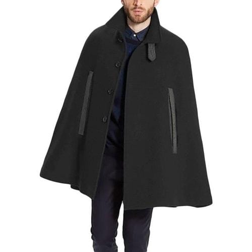 Lämmin talviponcho miehille
