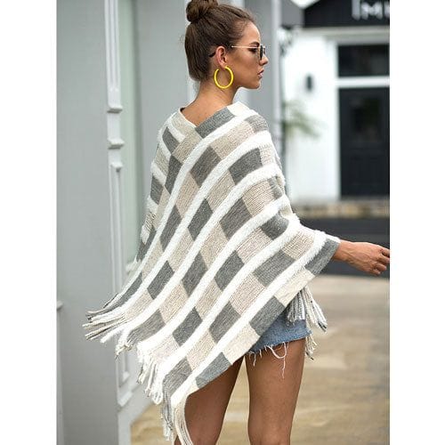 Lämmin talviponcho