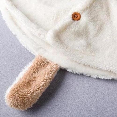 Talvivauvan poncho hupulla