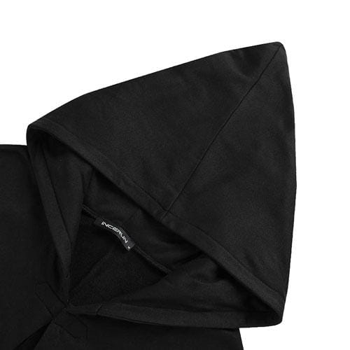 Miesten talviponcho hupulla