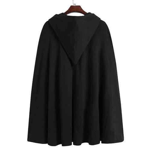 Miesten talviponcho hupulla