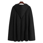 Miesten talviponcho hupulla
