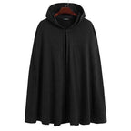 Miesten talviponcho hupulla
